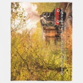 Couverture Polaire Automne Steam Train, Bewdley, Royaume-Uni - Ajoute (Devant)