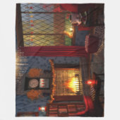 Couverture Polaire Automne Tranquillité Fleece Blanche (Devant)