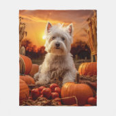 Couverture Polaire Automne Westie (Devant)