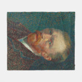Couverture Polaire Autoportrait de Van Gogh (Devant (Horizontal))