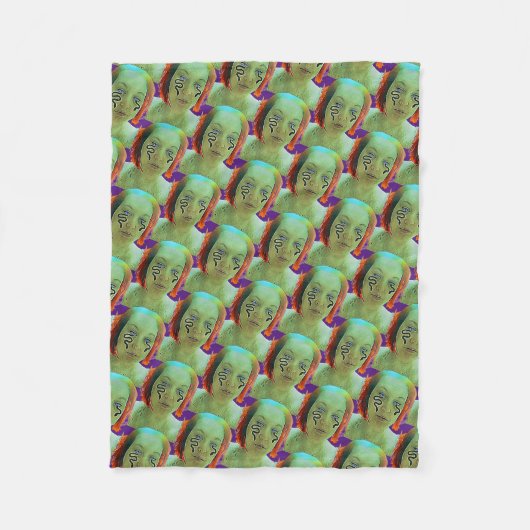 Couverture Polaire Autoportrait d'une femme serpent (Devant)