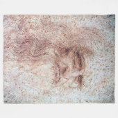 Couverture Polaire Autoportrait, Léonard de Vinci (Devant (Horizontal))