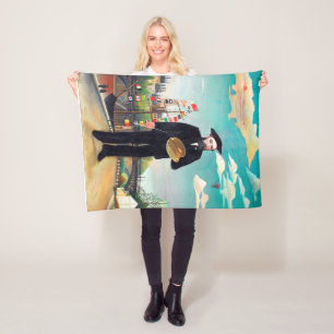 Couverture Polaire Autoportrait, Paysage, Rousseau