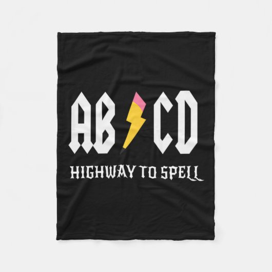 Couverture Polaire Autoroute Pour Spell Pencil Enseignant Amp; Étudia (Devant)