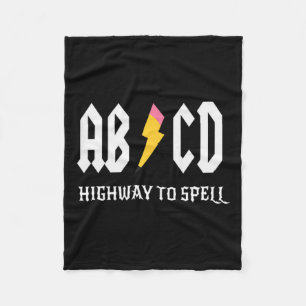 Couverture Polaire Autoroute Pour Spell Pencil Enseignant Amp; Étudia