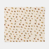 Couverture Polaire Autumn Acorn Pattern Throw Blanket (Devant (Horizontal))