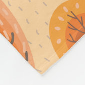 Couverture Polaire Autumn forest with abstract flat handdrawn trees a (Coin)