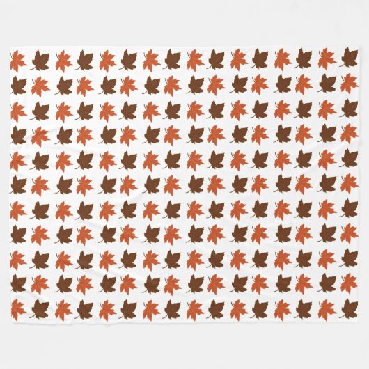 Couverture Polaire Autumn Maple Leaves Pattern (Devant (Horizontal))