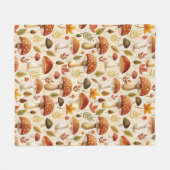 Couverture Polaire Autumn Mushrooms (Devant (Horizontal))