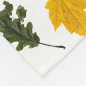 Couverture Polaire Autumn Symmetry Leaf Pattern (Coin)