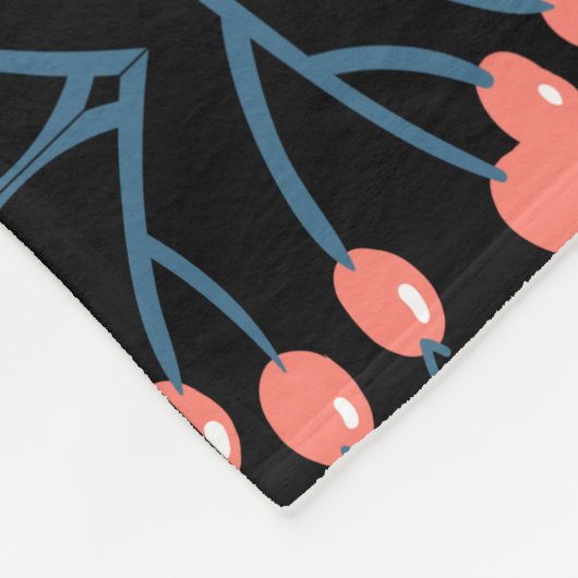 Couverture polaire aux fleurs colorées (Coin)