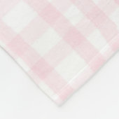 Couverture Polaire Ava Personnalisé Pink Bow & En vichy Print (Coin)