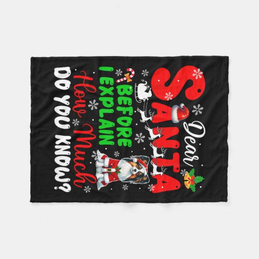 Couverture Polaire Avant D'Expliquer Combien Vous Connaissez Xmas Pap (Devant (Horizontal))