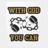 Couverture Polaire Avec Dieu, Vous Pouvez Fortement Foi (Devant)