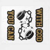 Couverture Polaire Avec Dieu, Vous Pouvez Fortement Foi (Devant (Horizontal))