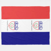 Couverture polaire avec drapeau de Cleveland, Ohio (Devant (Horizontal))