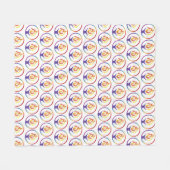 Couverture polaire avec logo UUCF en mosaïque (Devant (Horizontal))