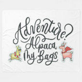 Couverture Polaire Aventure ? Alpaga mes sacs (Devant (Horizontal))