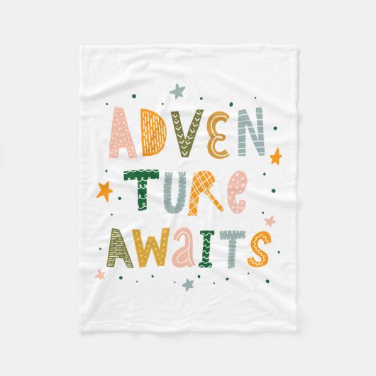 Couverture Polaire Aventure Attend (Devant)