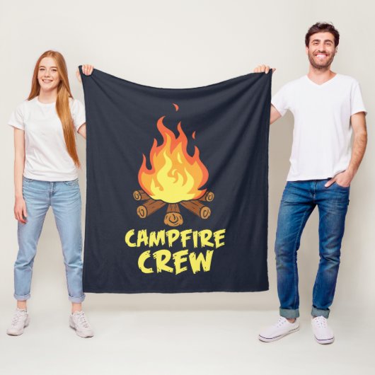 Couverture Polaire Aventure Campfire Crew Famille Vacances (En situation)