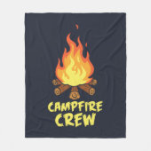 Couverture Polaire Aventure Campfire Crew Famille Vacances (Devant)
