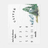 Couverture Polaire Aventure Commence Forêt Bébé Jalon Blanche (Devant)