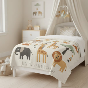 Couverture Polaire Aventure de safari ludique pour enfants ID1268