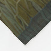 Couverture Polaire Aventure forestière rustique d'orignal boho (Coin)