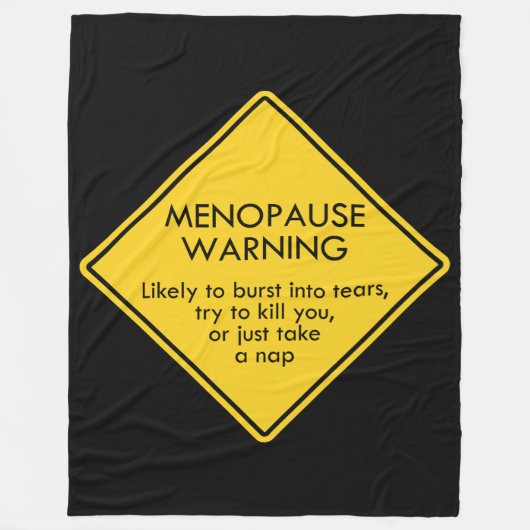 Couverture Polaire Avertissement de ménopause (Devant)