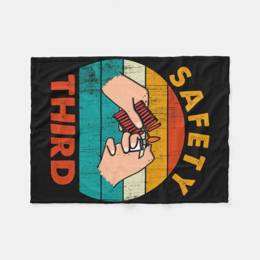 Couverture Polaire Avertissement Feu d'artifice Rackers Sécurité Troi (Devant (Horizontal))