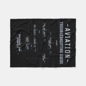 Couverture Polaire Aviation Troubleshooting Guide - Funny Air Mechani (Devant (Horizontal))