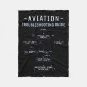 Couverture Polaire Aviation Troubleshooting Guide - Funny Air Mechani (Devant)