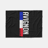 Couverture Polaire Avignon France Flag Travel Souvenir For Locals And (Devant (Horizontal))