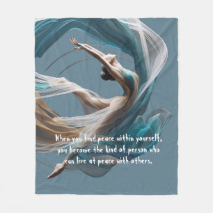 Couverture Polaire Avion Air Yoga Instructeur Pilates Fitness