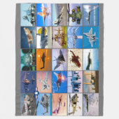 COUVERTURE POLAIRE AVION DE COMBAT AMÉRICAIN - TEMPÊTE DÉSERTE "MONTA (Devant)