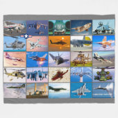 COUVERTURE POLAIRE AVION DE COMBAT AMÉRICAIN - TEMPÊTE DÉSERTE "MONTA (Devant (Horizontal))