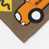 Couverture Polaire Avions, trains et automobiles personnalisés (Coin)