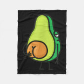 Couverture Polaire Avocado Butt Scratching, Funny, Jokes, Sarcastic  (Devant)
