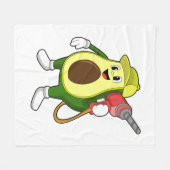 Couverture Polaire Avocado en tant que artisan avec exercices (Devant (Horizontal))