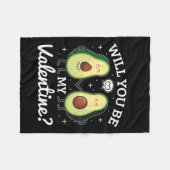 Couverture Polaire Avocado Love Love Valentine (Devant (Horizontal))