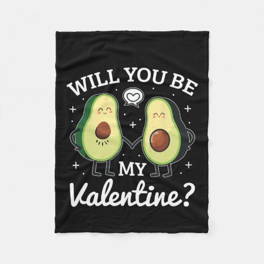 Couverture Polaire Avocado Love Love Valentine (Devant)