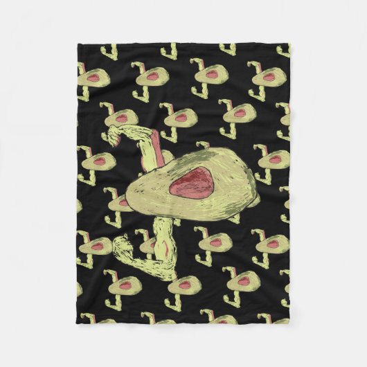 Couverture Polaire Avocado musclé (Devant)