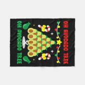 Couverture Polaire Avocado Tree Funny Food Vegan Christmas Gift (Devant (Horizontal))