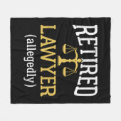 Couverture Polaire Avocat À La Retraite (Devant (Horizontal))