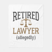 Couverture Polaire Avocat à la retraite présumé Avocat à la retraite (Devant)