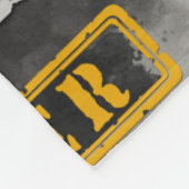 Couverture Polaire avocat Recherché, écailles, cravate jaune, gris (Coin)