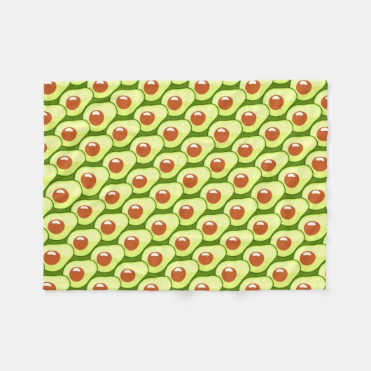 Couverture Polaire Avocat vert (Devant (Horizontal))