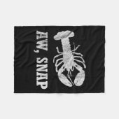 Couverture Polaire Aw Snap Funny Lobster Pun Nouveauté Graphique (Devant (Horizontal))