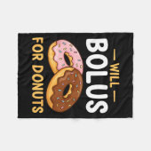 Couverture Polaire Awareness Will Bolus For Donuts, Diabetes (t1d) Bo (Devant (Horizontal))