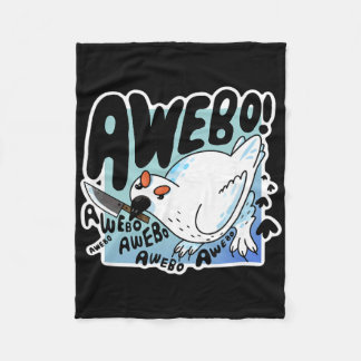 Couverture Polaire Awebo Ptarmigan Arctic Cute Bird Internet Meme Fun